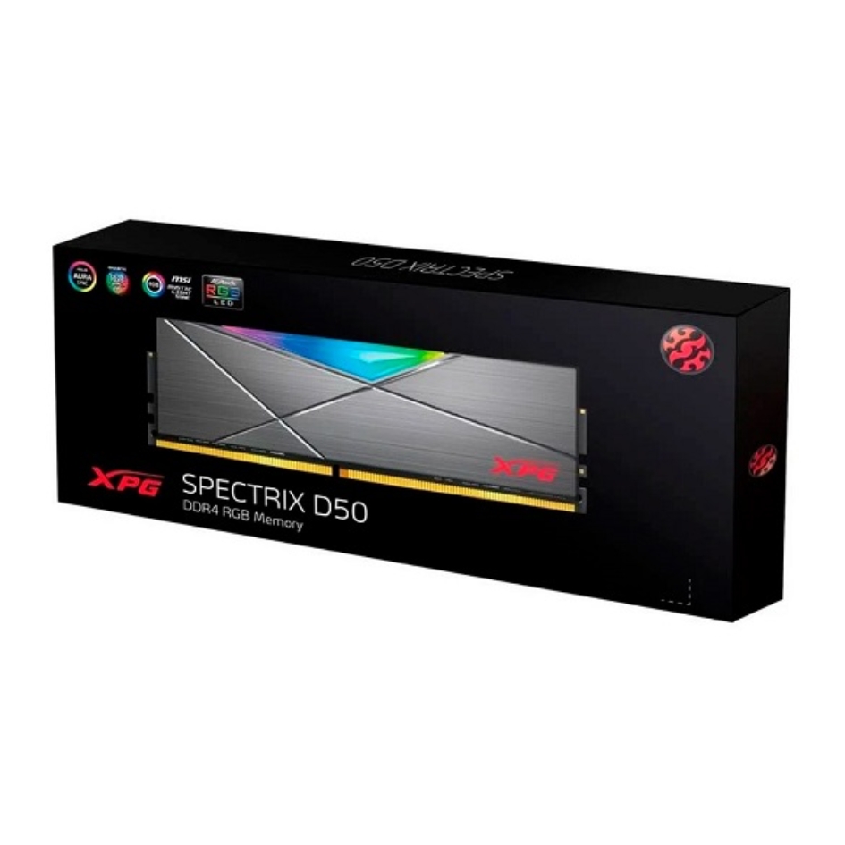 RAM DDR4 XPG SPECTRIX D50 16GB 3200 MHZ RGB BLACK